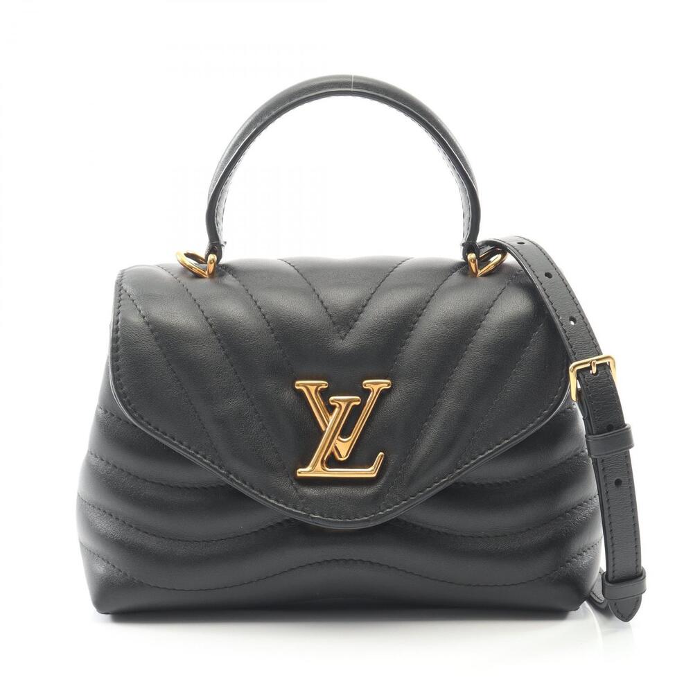 Louis Vuitton Hold Me handbag black calf leather